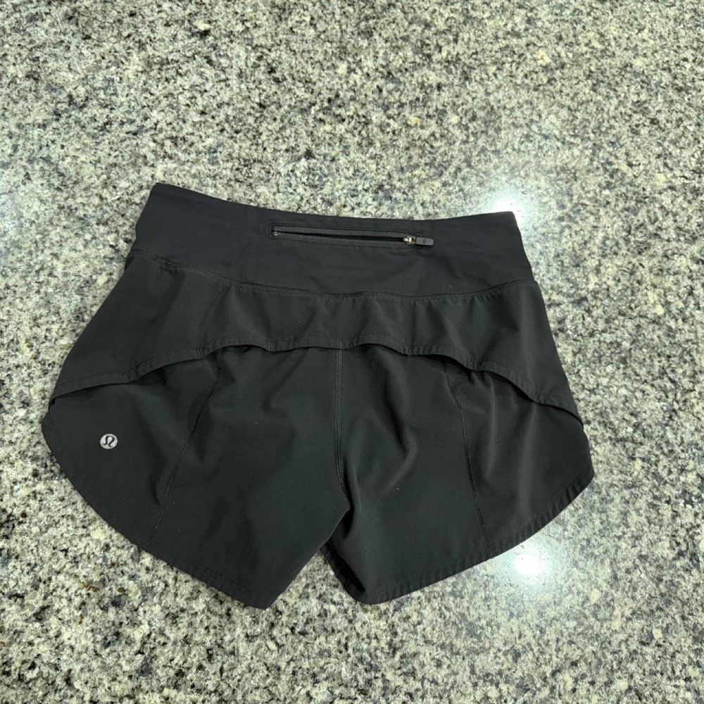 Lululemon Speed Up Short Long *4" Updated Fit Black - Picture 2 of 7